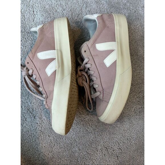 Veja Campo Chromefree Leather Babe / White, Sz 5, $168 - Picture 4 of 10